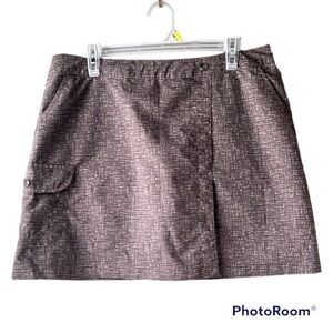 AVIA Heathered Brown Golf Skort Size Large